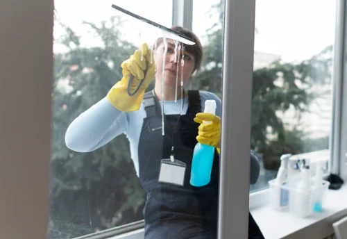 Nettoyage de vitres intérieures et extérieures à Cléré-les-Pins